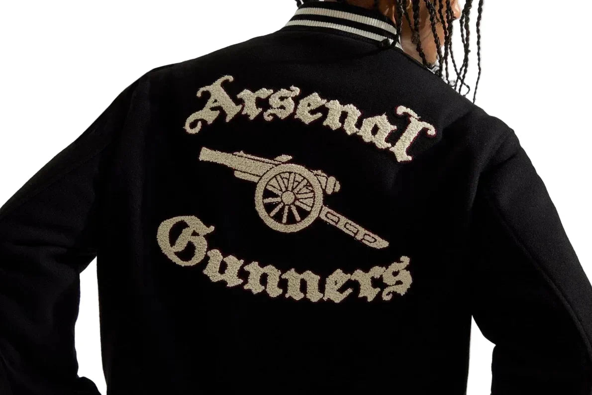 Arsenal Classics Stadium Black Varsity Jacket