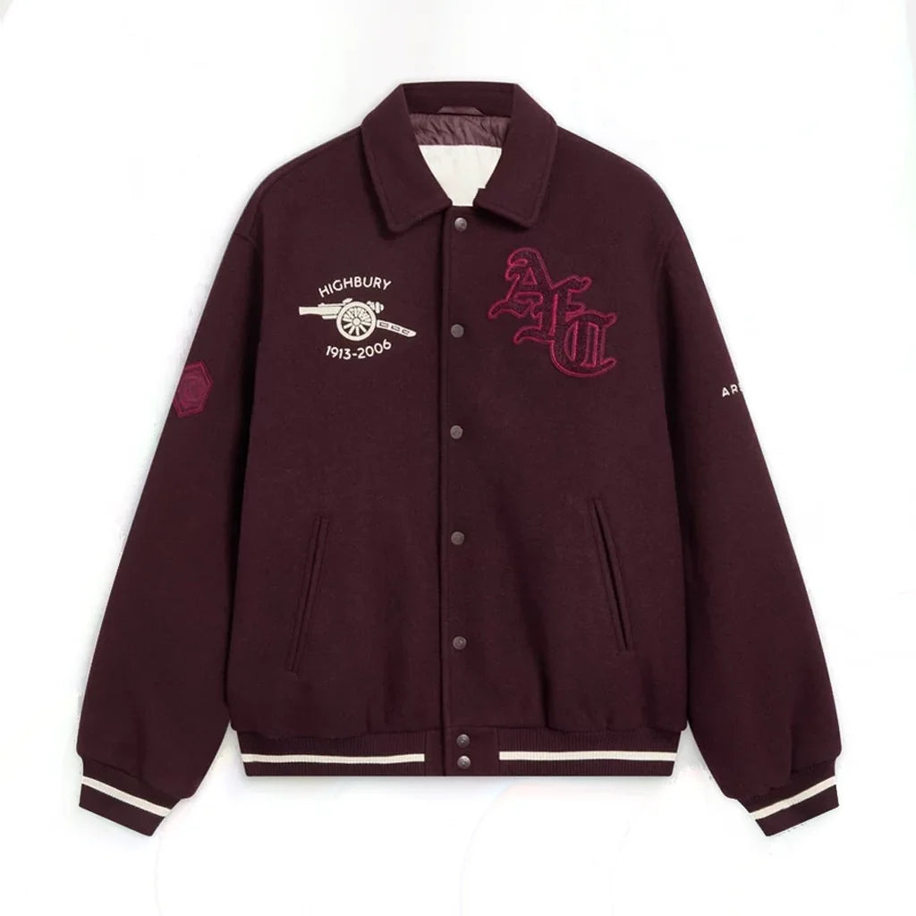 Arsenal Classics Records Wool Varsity Jacket