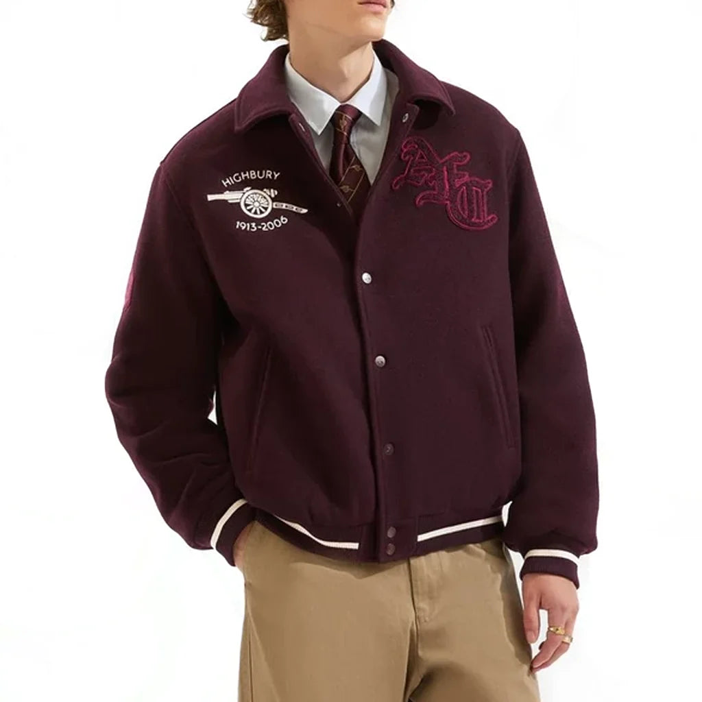 Arsenal Classics Records Wool Varsity Jacket