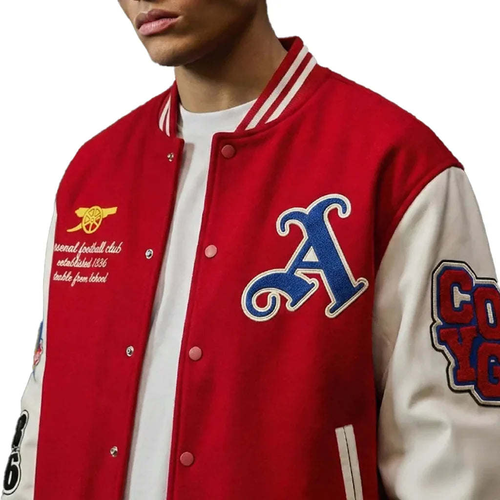 Arsenal Wool Letterman Varsity Jacket