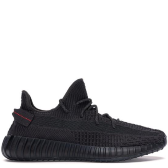 Yeezy Boost 350 V2 Static Black Non-Reflective Trainers
