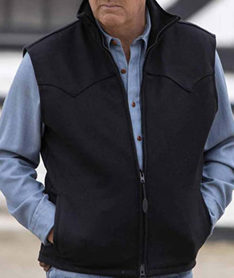 Men's Black Cotton Dutton Vest