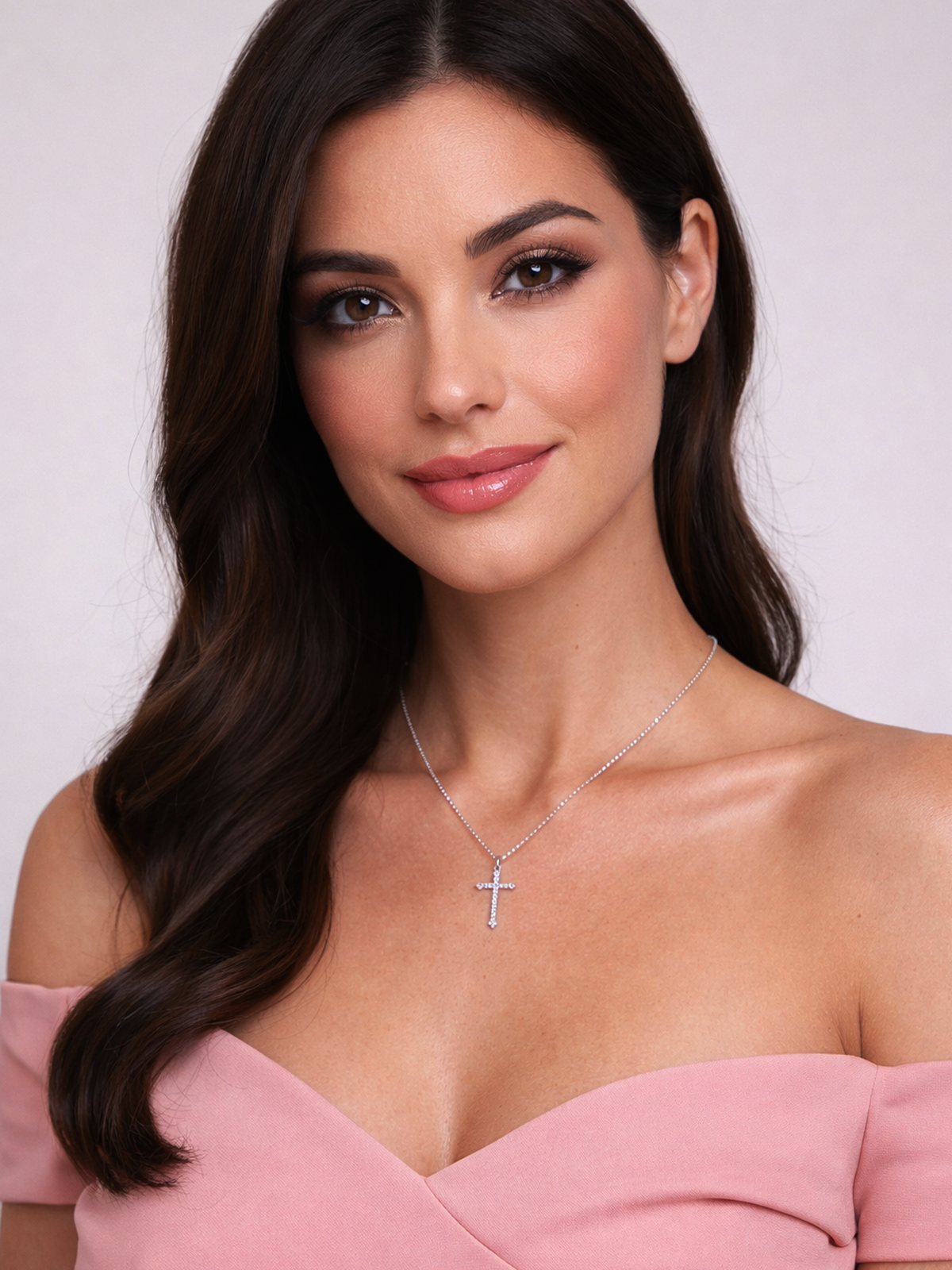 925 Sterling Silver Classic Cross Necklace