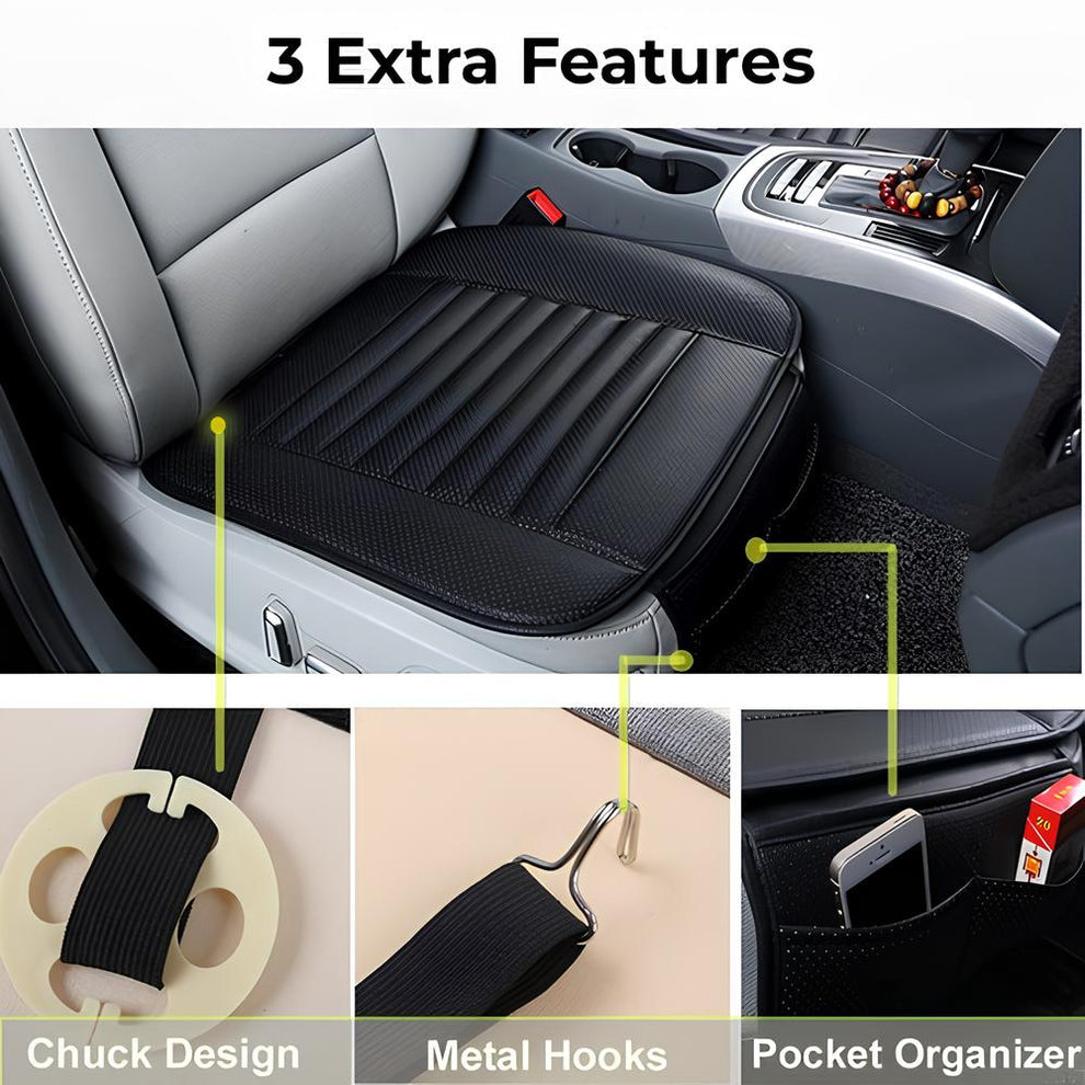 Comfortable Car Seat Pad with Fresh Scent & Back Support | Premium Quality