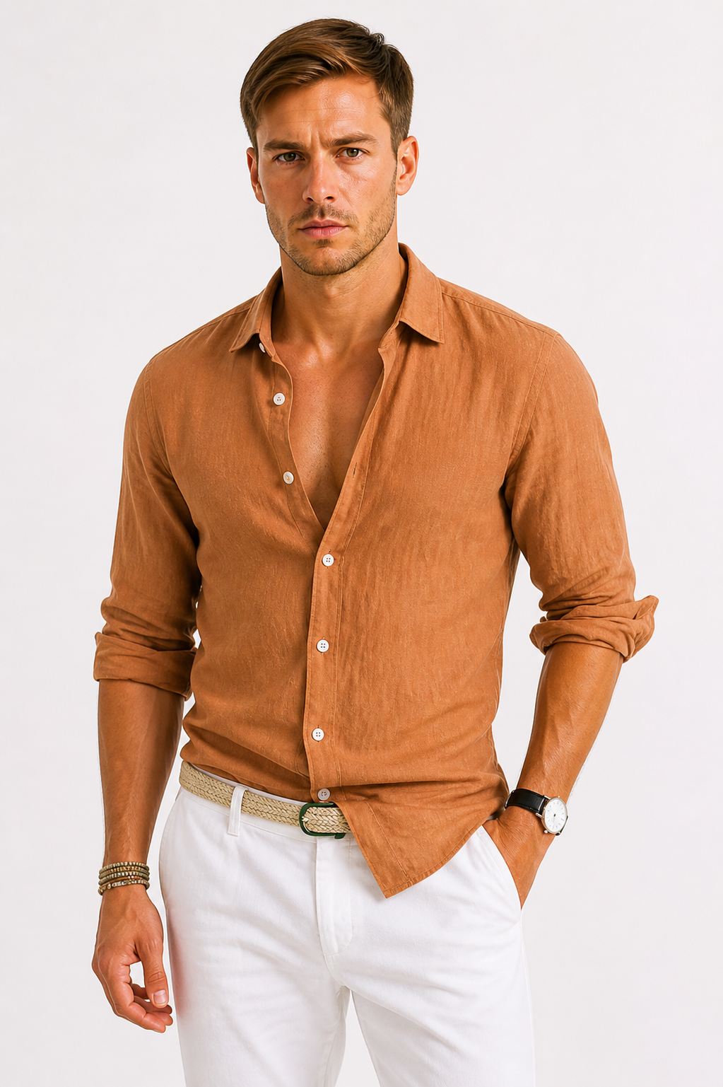 Optew Men’s Linen Shirt
