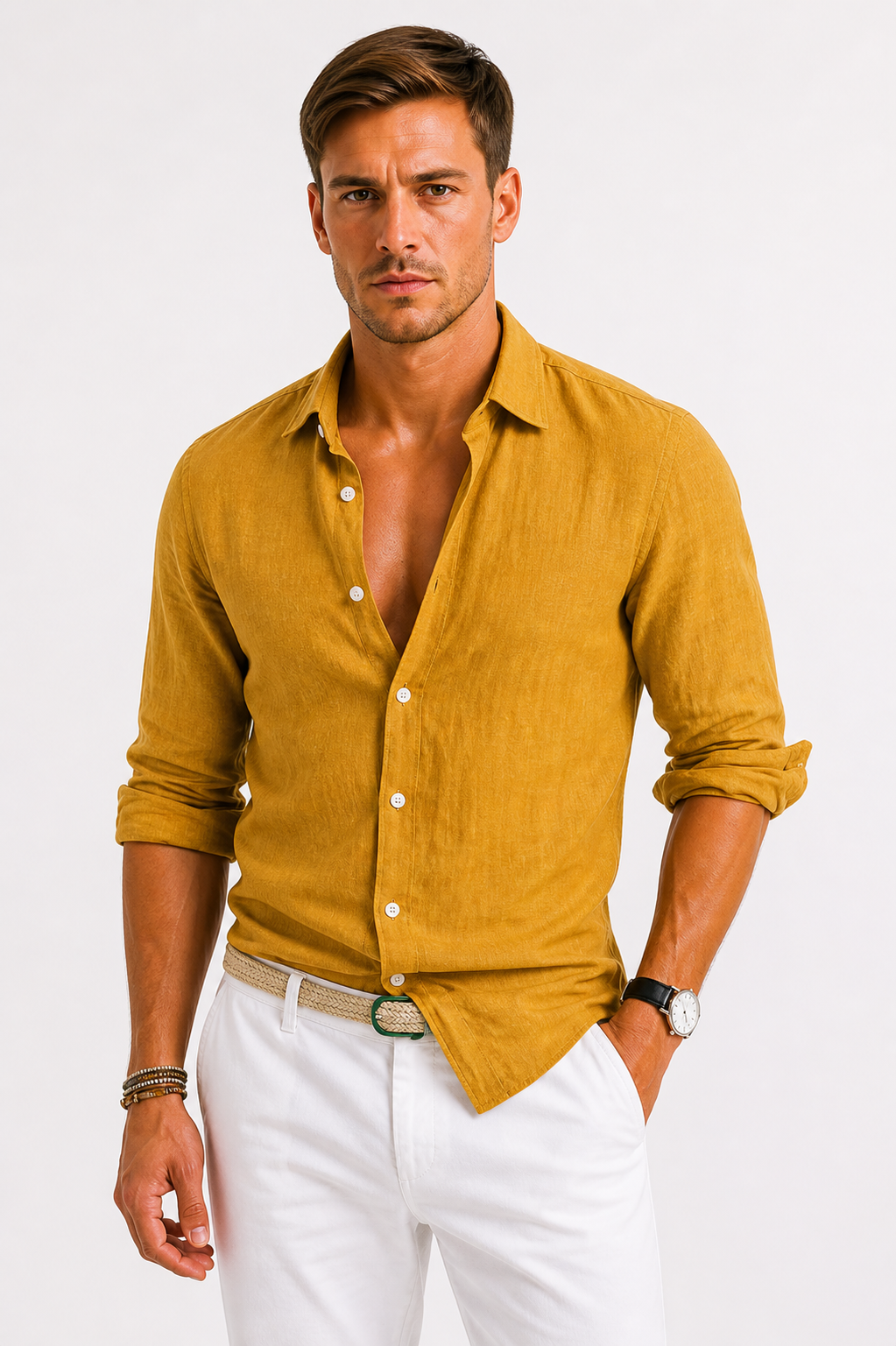 Optew Men’s Linen Shirt