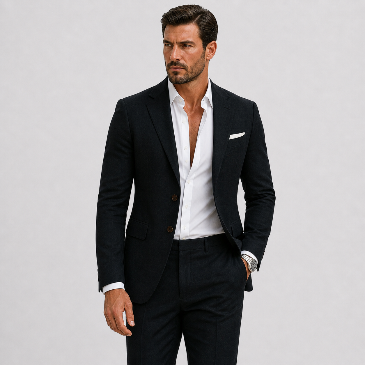 Optew Men’s Linen Suit