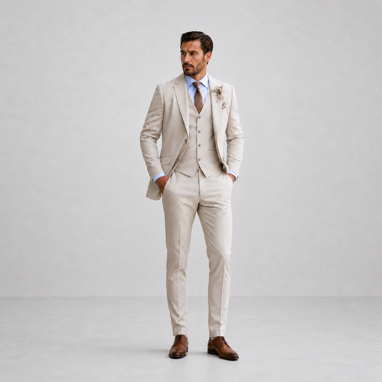 Optew Men’s Three Piece Suit