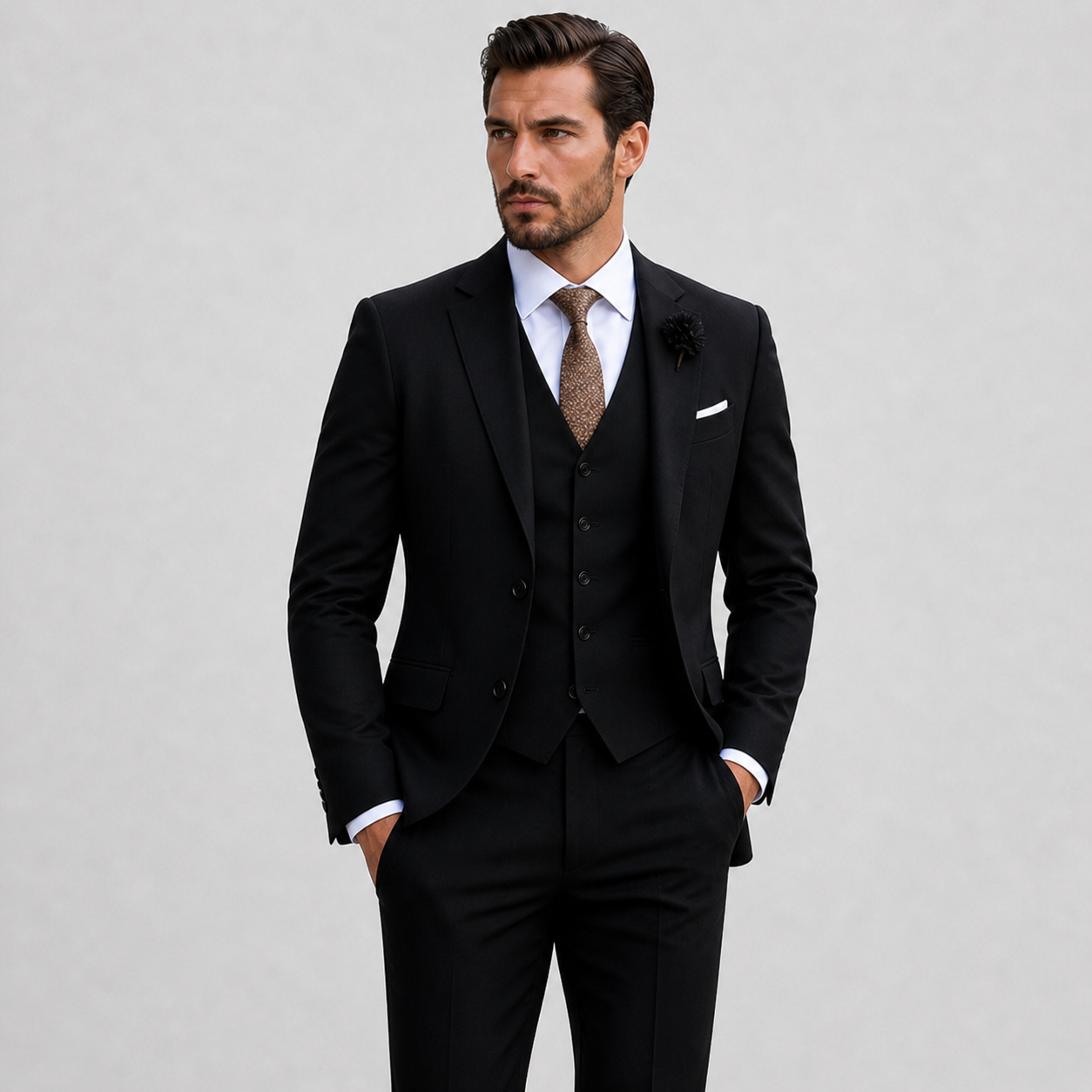 Optew Men’s Three Piece Suit