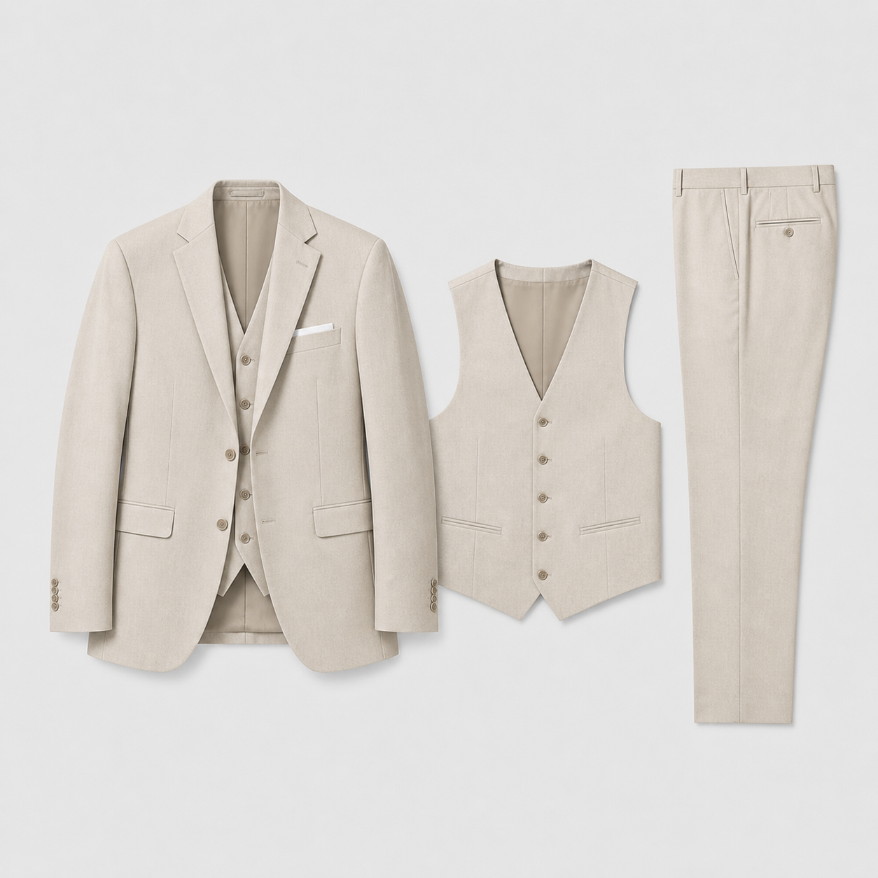 Optew Men’s Three Piece Suit