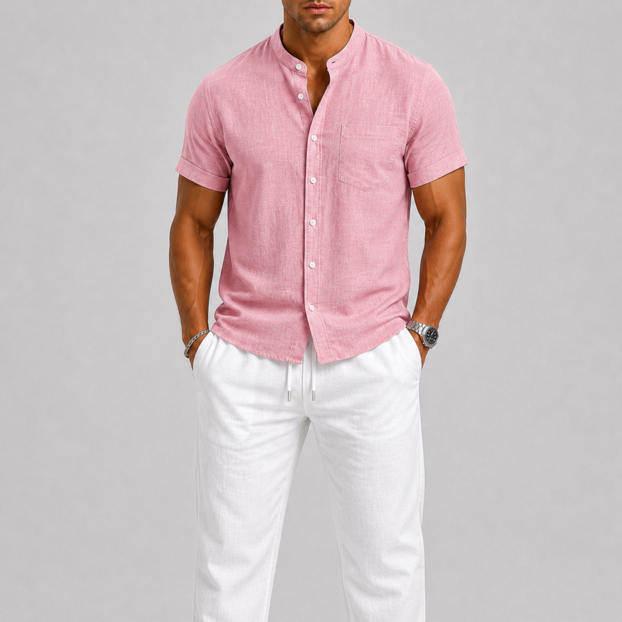 Optew Men’s Linen Set