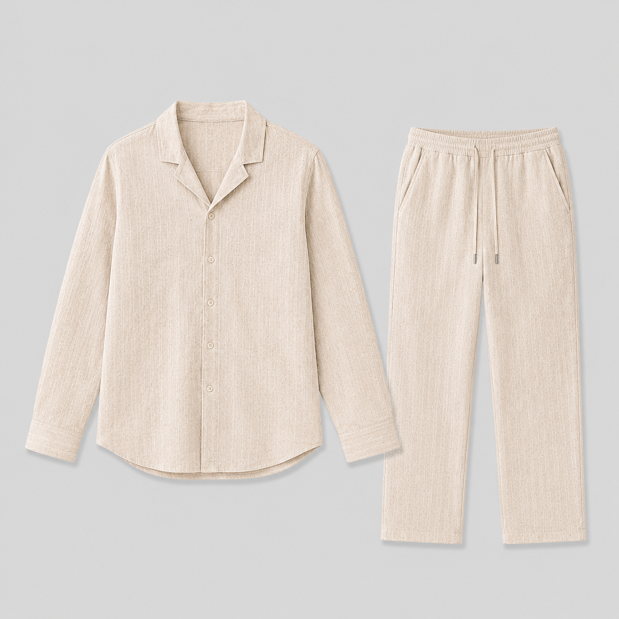Optew Men’s Linen Two Piece Set