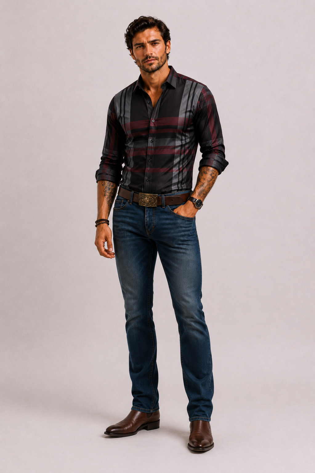 Optew Men’s Checkered Shirt