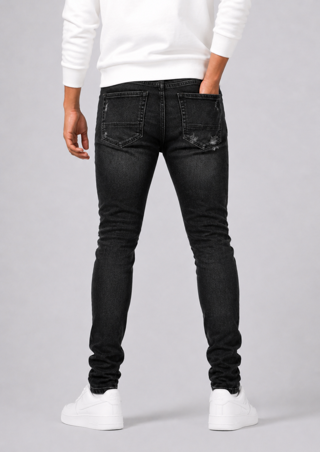 Optew Men’s Slim-Fit Distressed Jeans