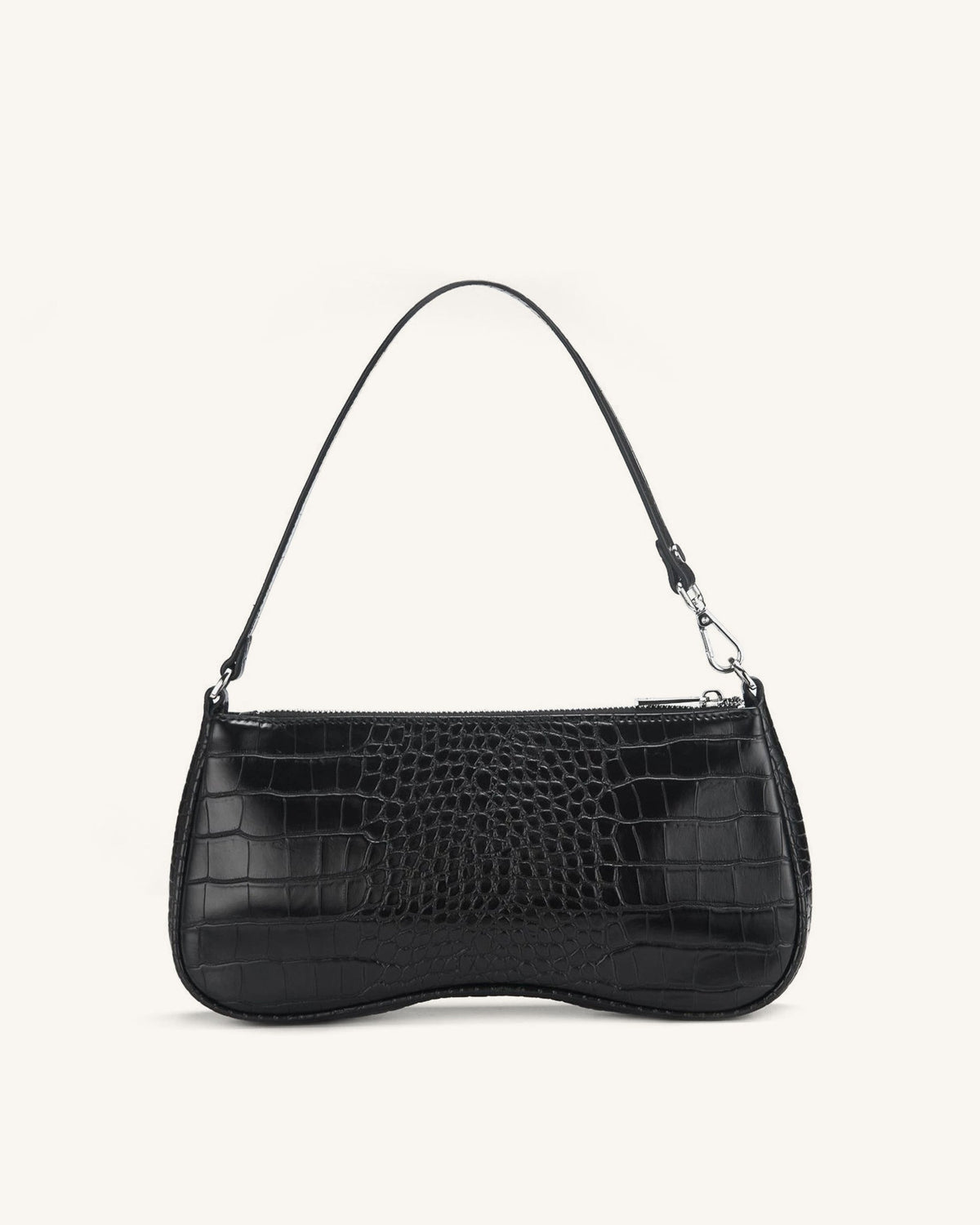 Optew Eva Shoulder Handbag - Black Croc
