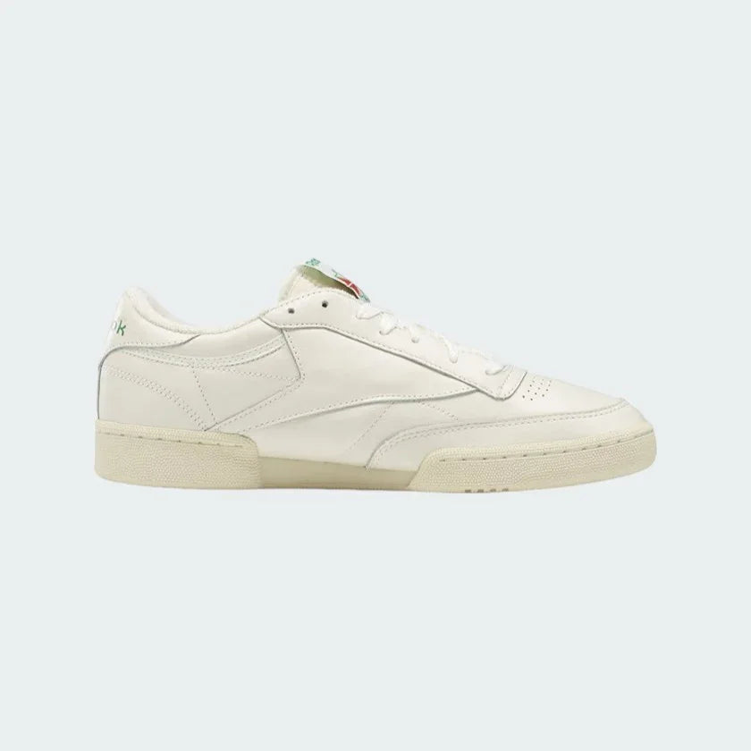 Reebok Classic Club C 85 Vintage Unisex Chalk Leather Trainers DV6434