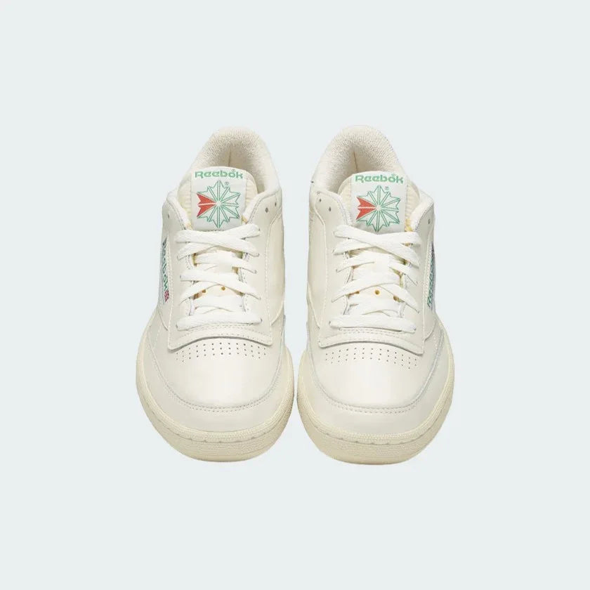 Reebok Classic Club C 85 Vintage Unisex Chalk Leather Trainers DV6434