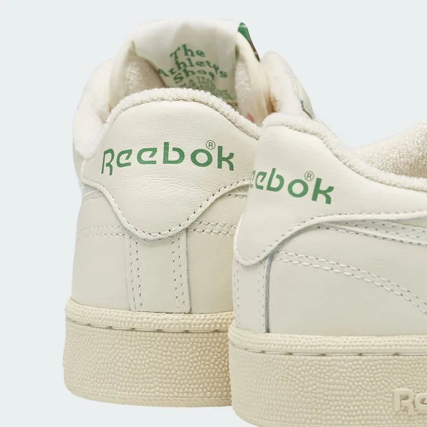 Reebok Classic Club C 85 Vintage Unisex Chalk Leather Trainers DV6434