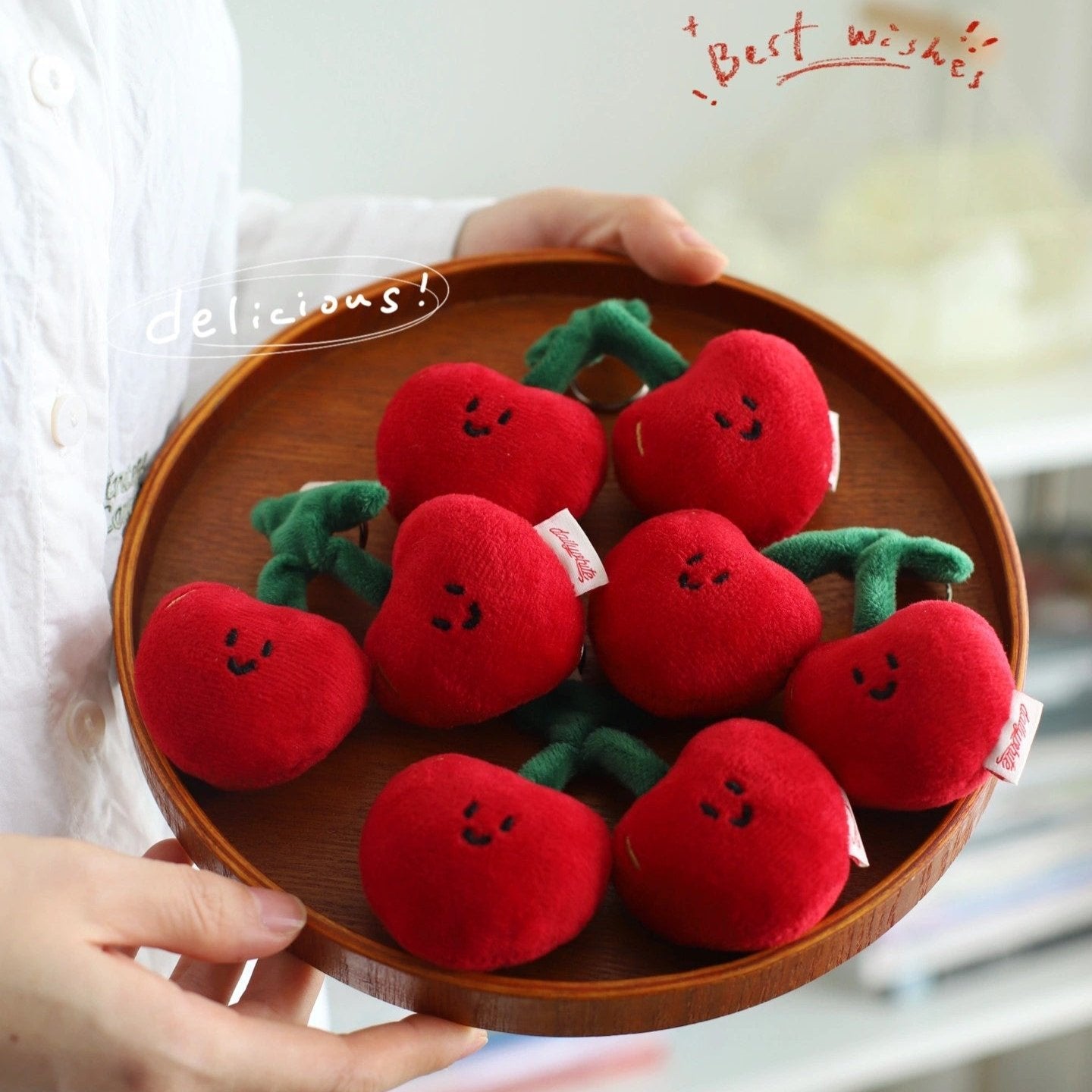 Daily White - Cherry Bag Charm