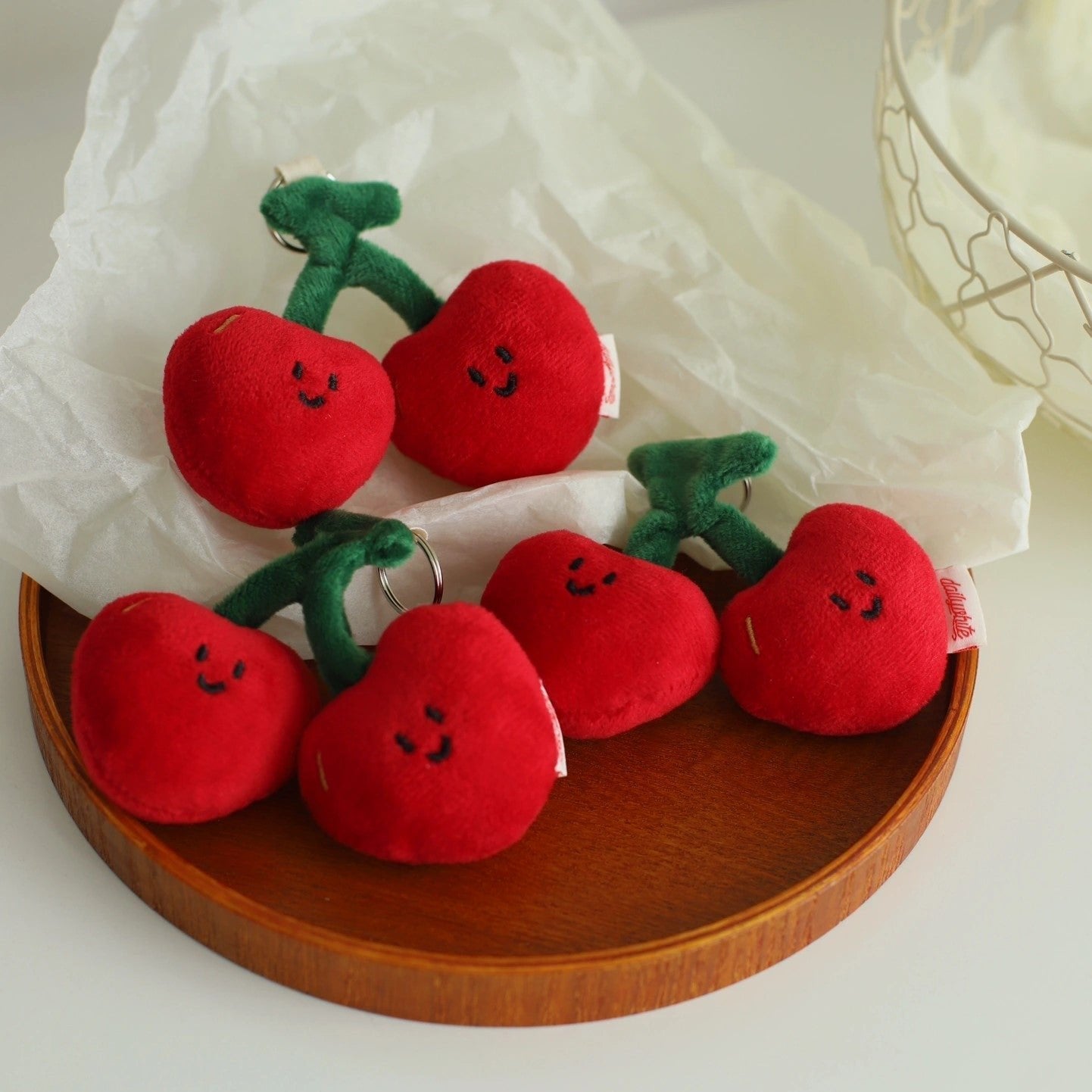 Daily White - Cherry Bag Charm