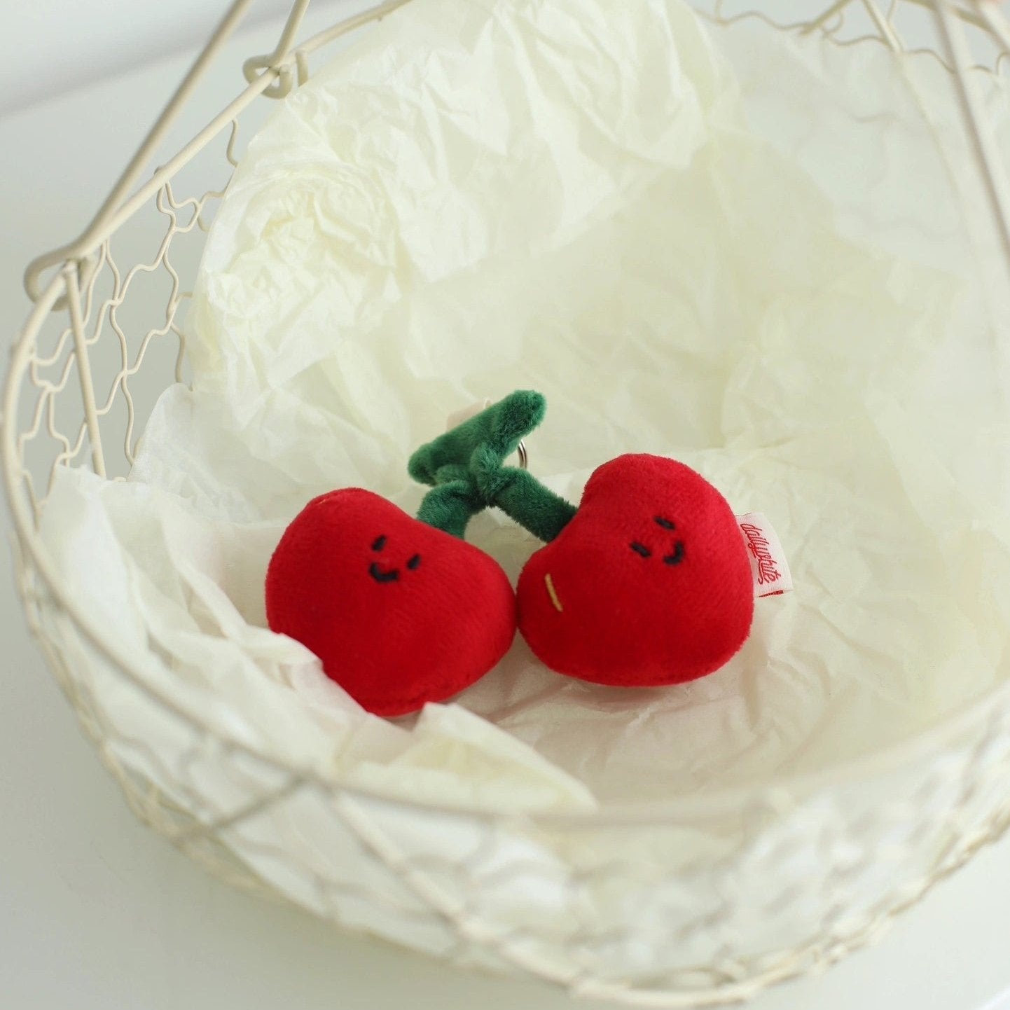Daily White - Cherry Bag Charm
