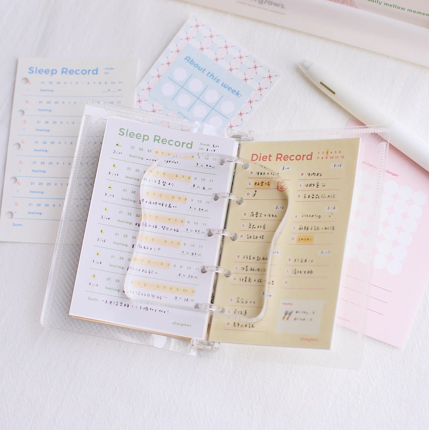 Afterglows - Food Record Memo Note Pad