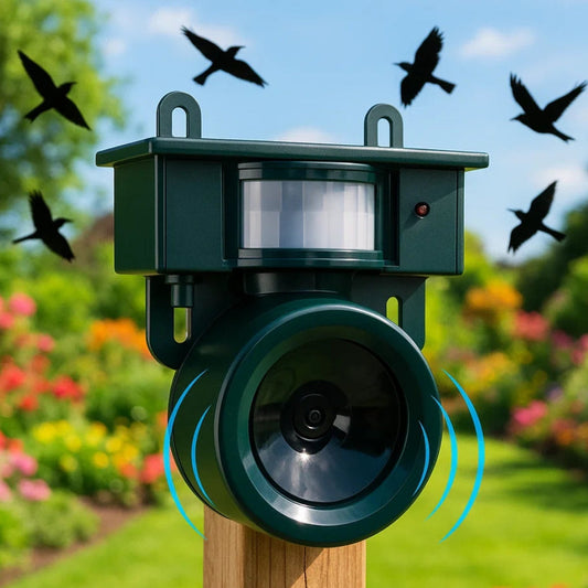 Automatic Outdoor Bird Scarer Solar Powered Repellent | Premium Quality