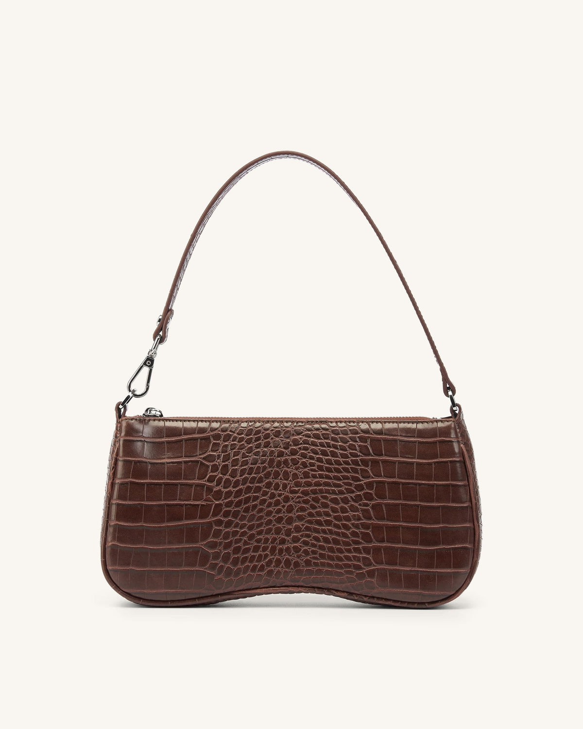 Optew Eva Shoulder Handbag - Brown Croc