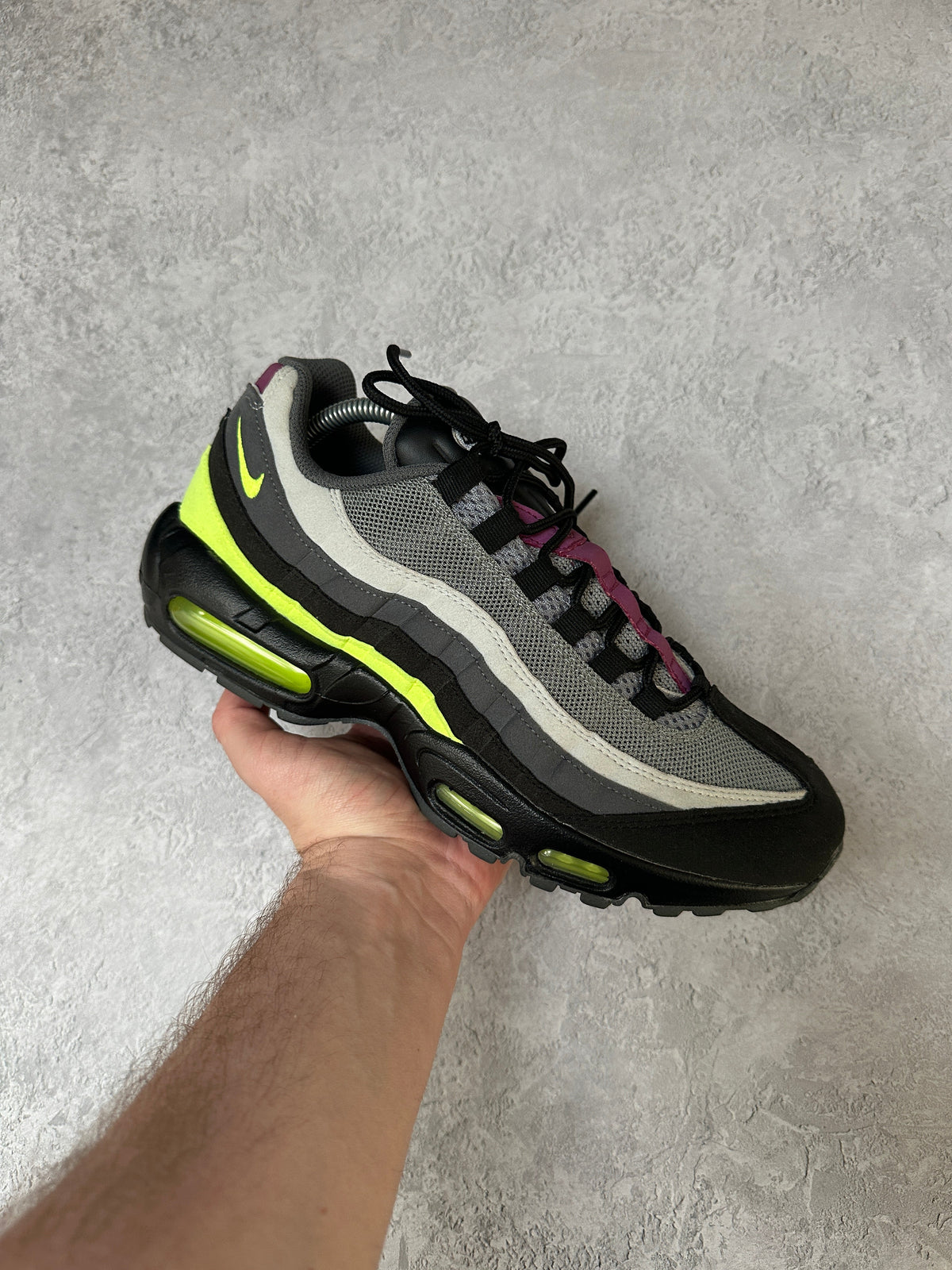 Nike Air Max 95 | 2020 Grey / Neon / Maroon IDs | UK 8.5