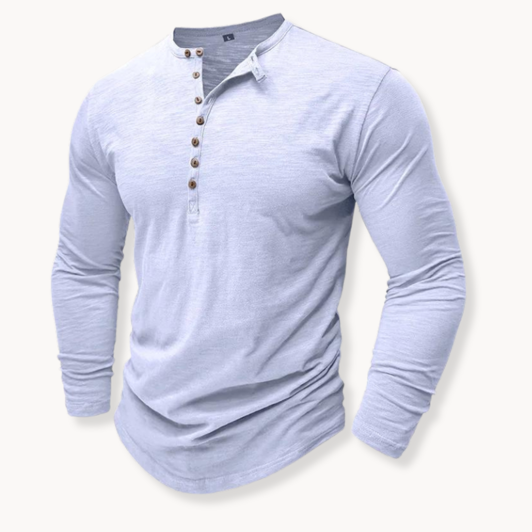 Optew Men’s Cotton Henley Shirt