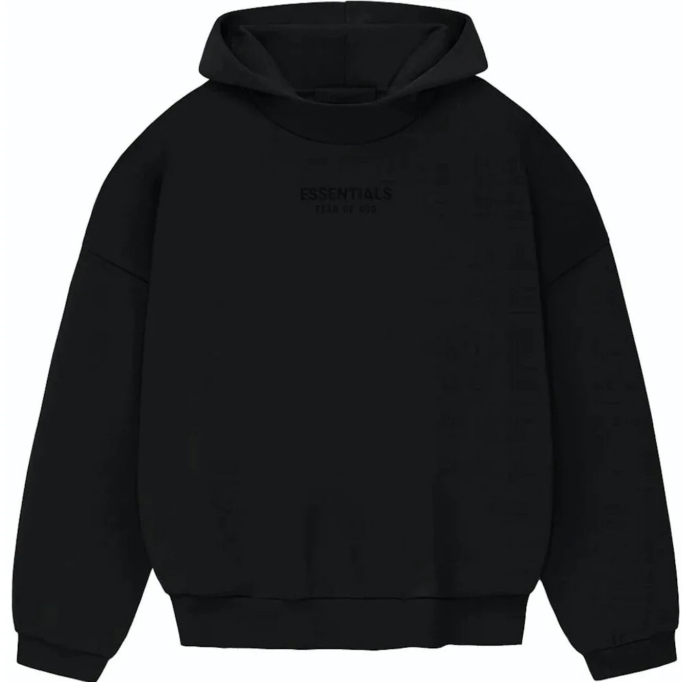 Fear of God Essentials Hoodie FW23 - Jet Black