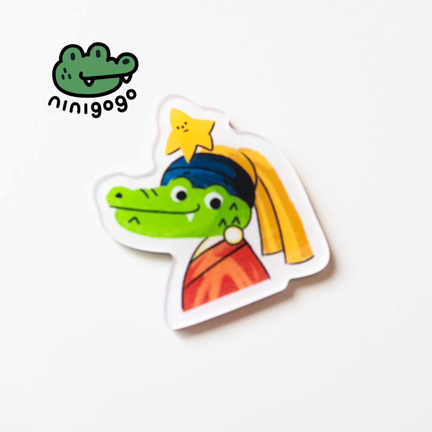 NINIGOGO - Girl And Pearl Earring EGO Magnet