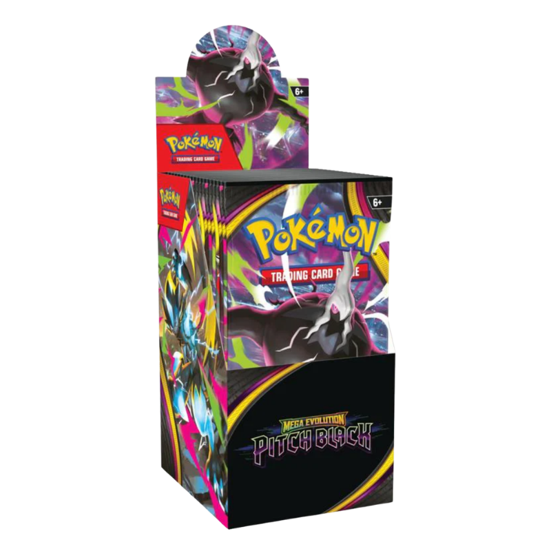 Pokémon TCG – Mega Evolution – Pitch Black Half Booster Box (18 Packs)