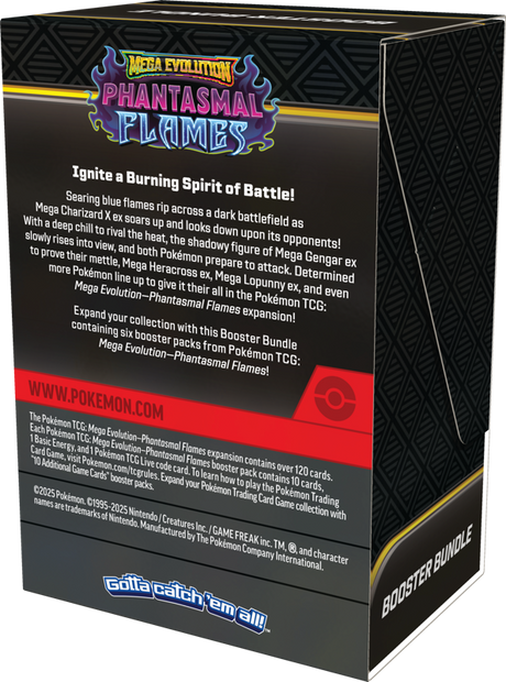 Pokémon TCG – Mega Evolution – Phantasmal Flames Booster Bundle (6 Packs)