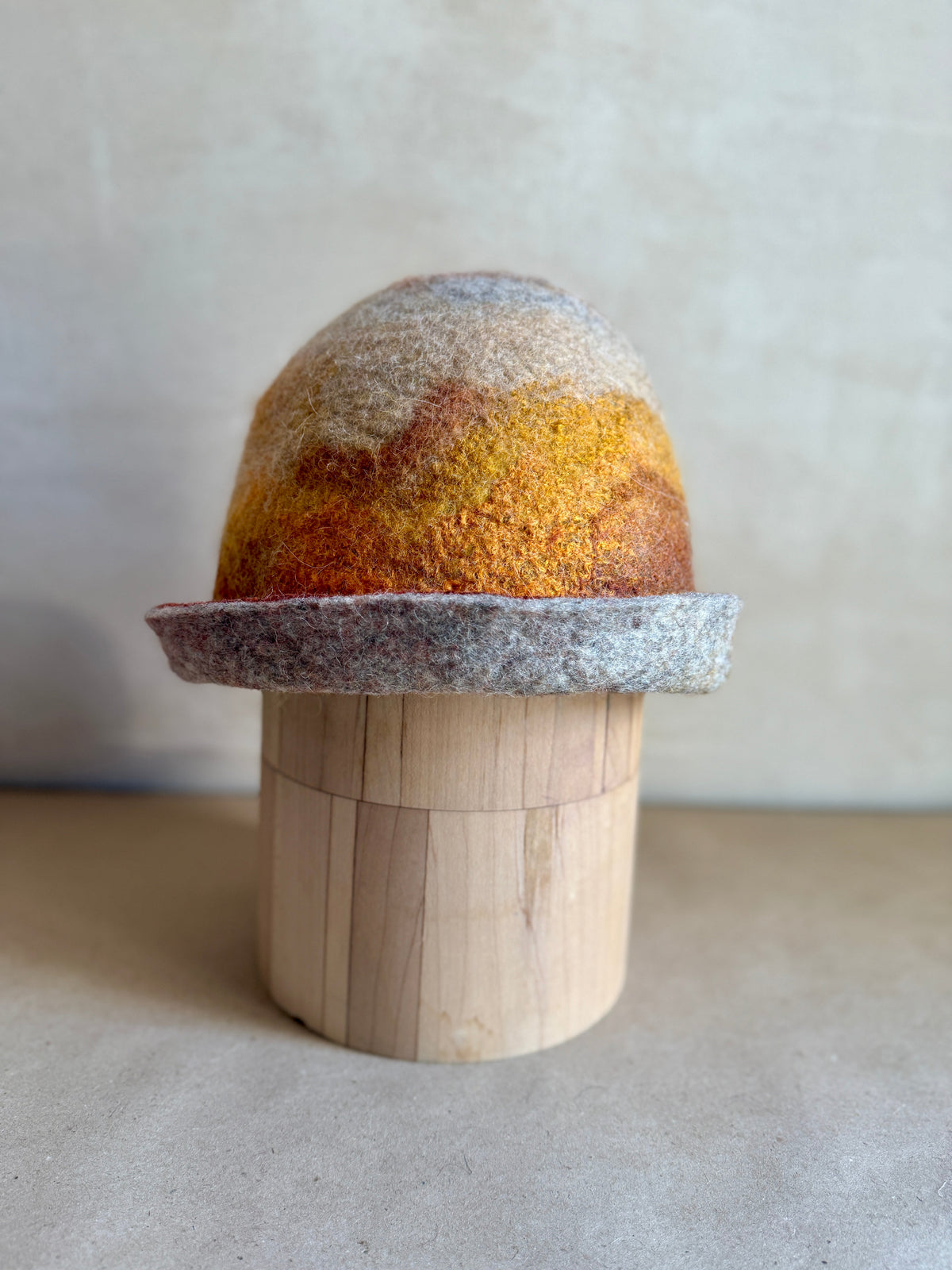 Thicker Double-Sided Felted Wool Sauna Hat - Custom Name