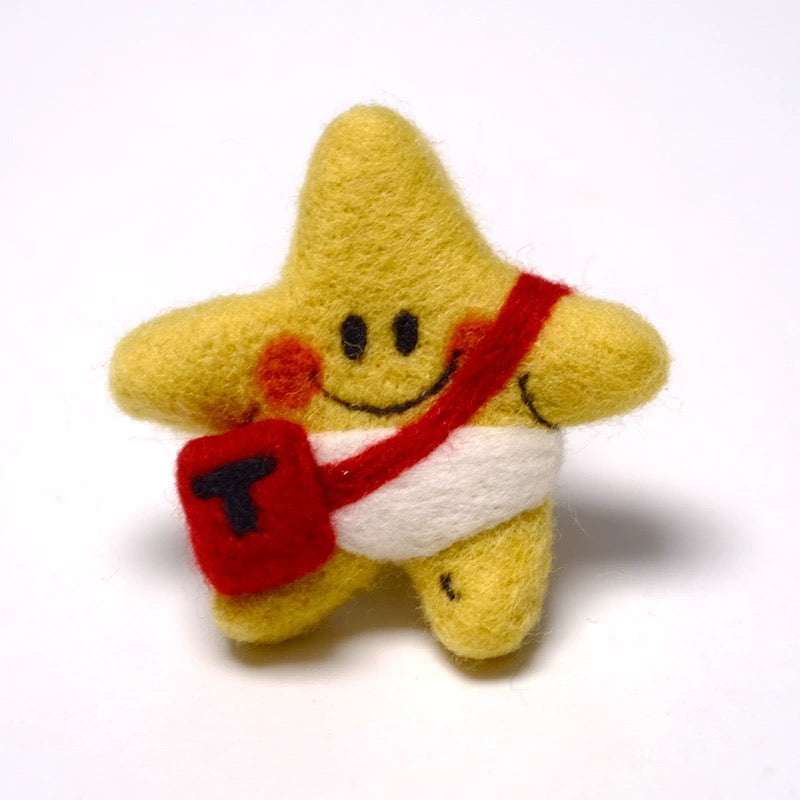 NINIGOGO - UO Star & Bag Needle Felted Brooch