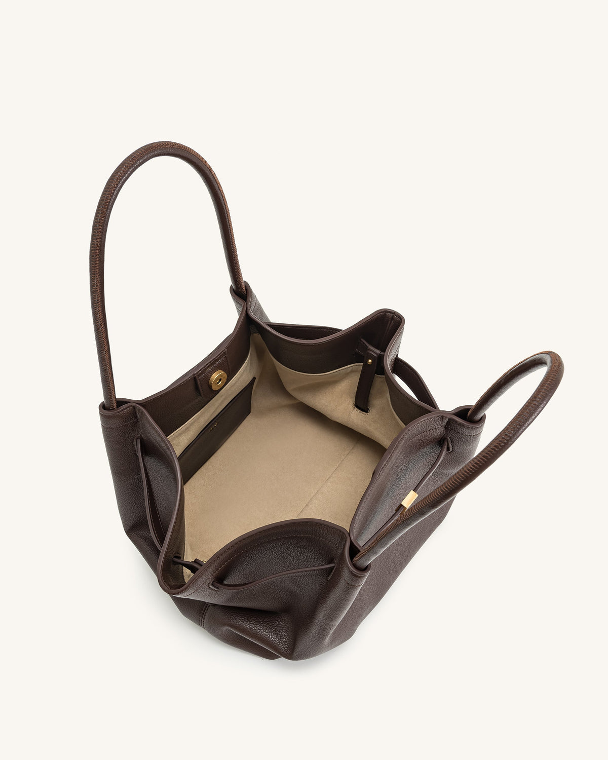 Optew Hana Medium Tote Bag - Dark Brown