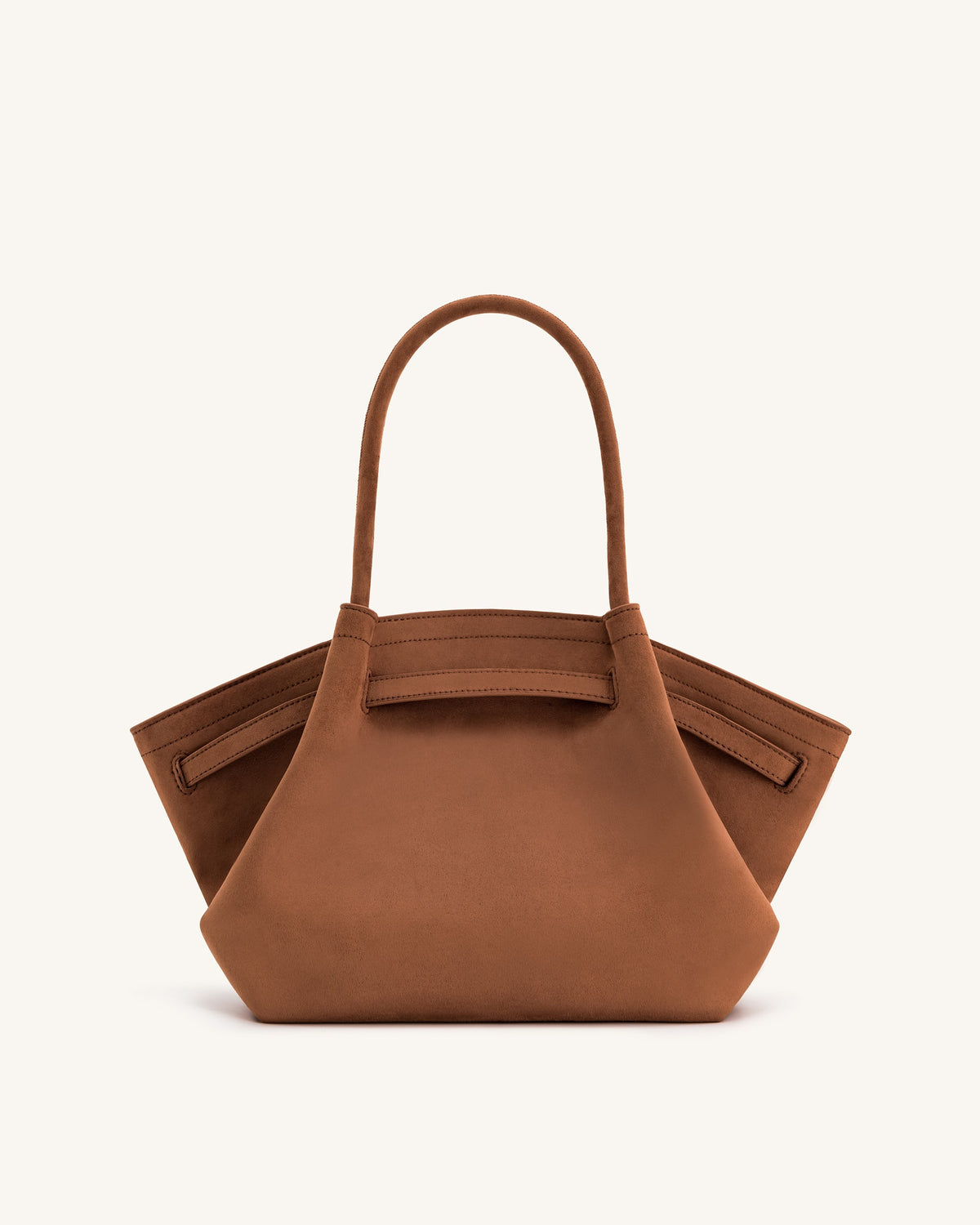 Optew Hana Medium Faux Suede Tote Bag - Brown