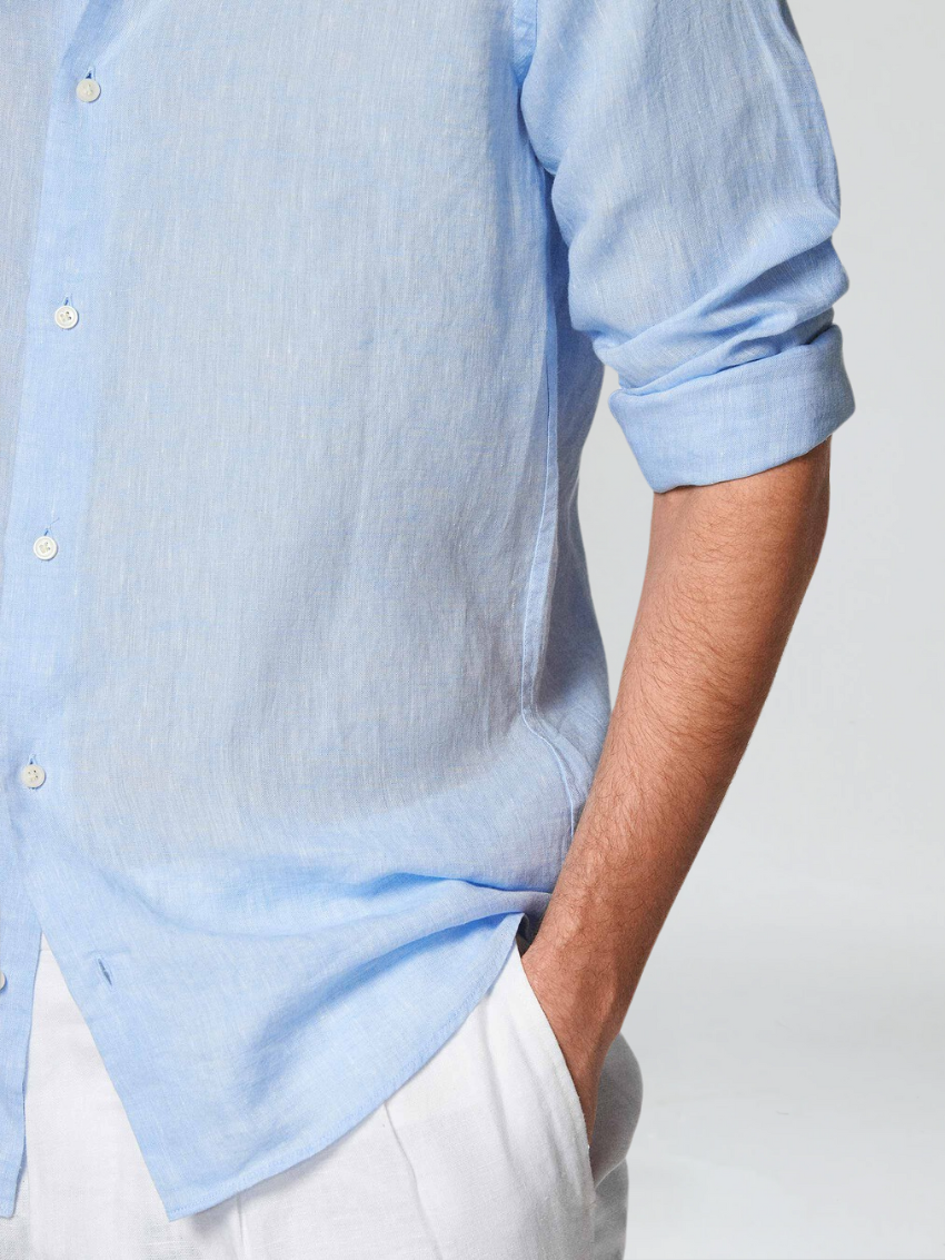 Optew Men’s Linen Button Shirt