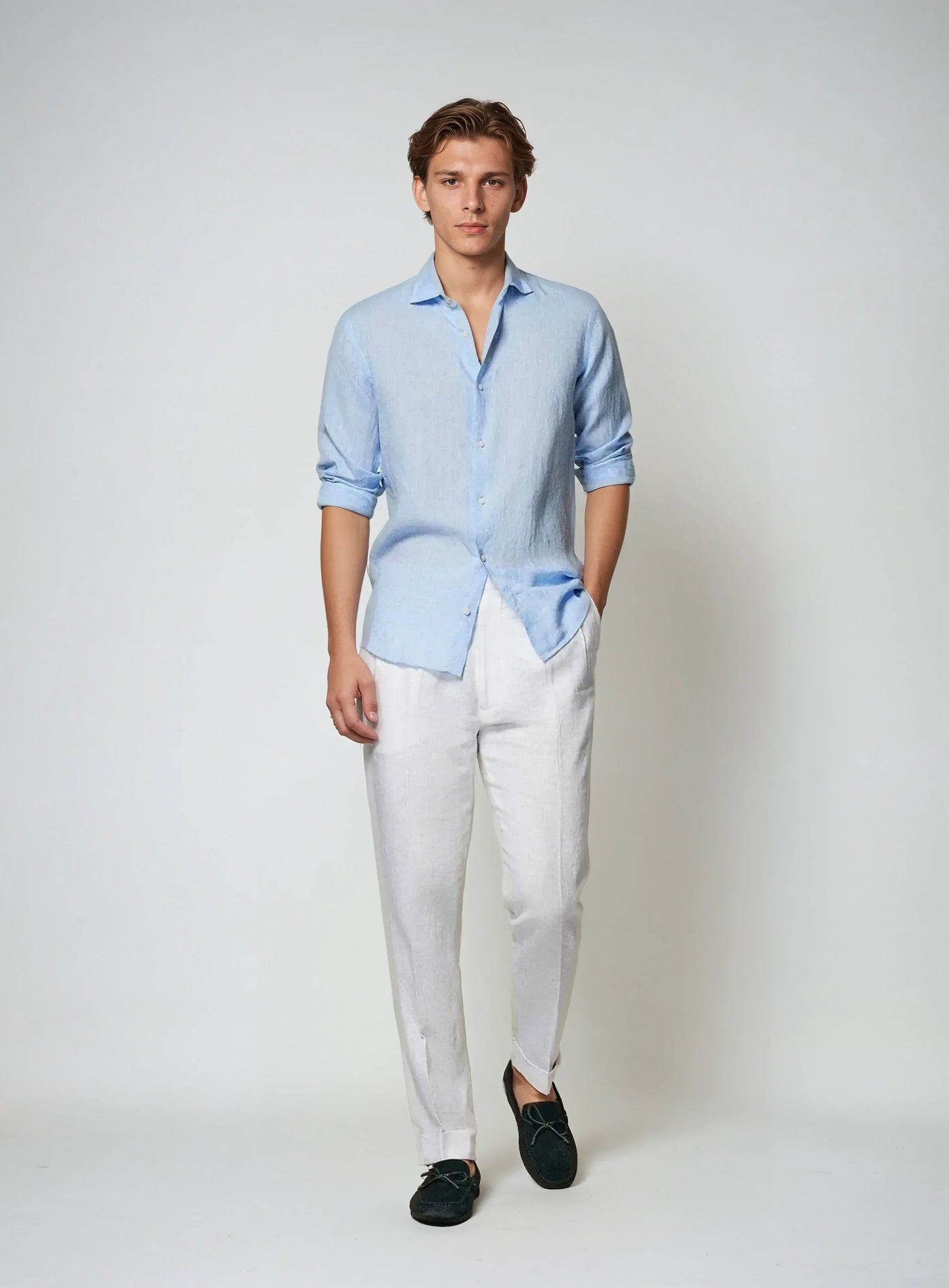 Optew Men’s Linen Button Shirt