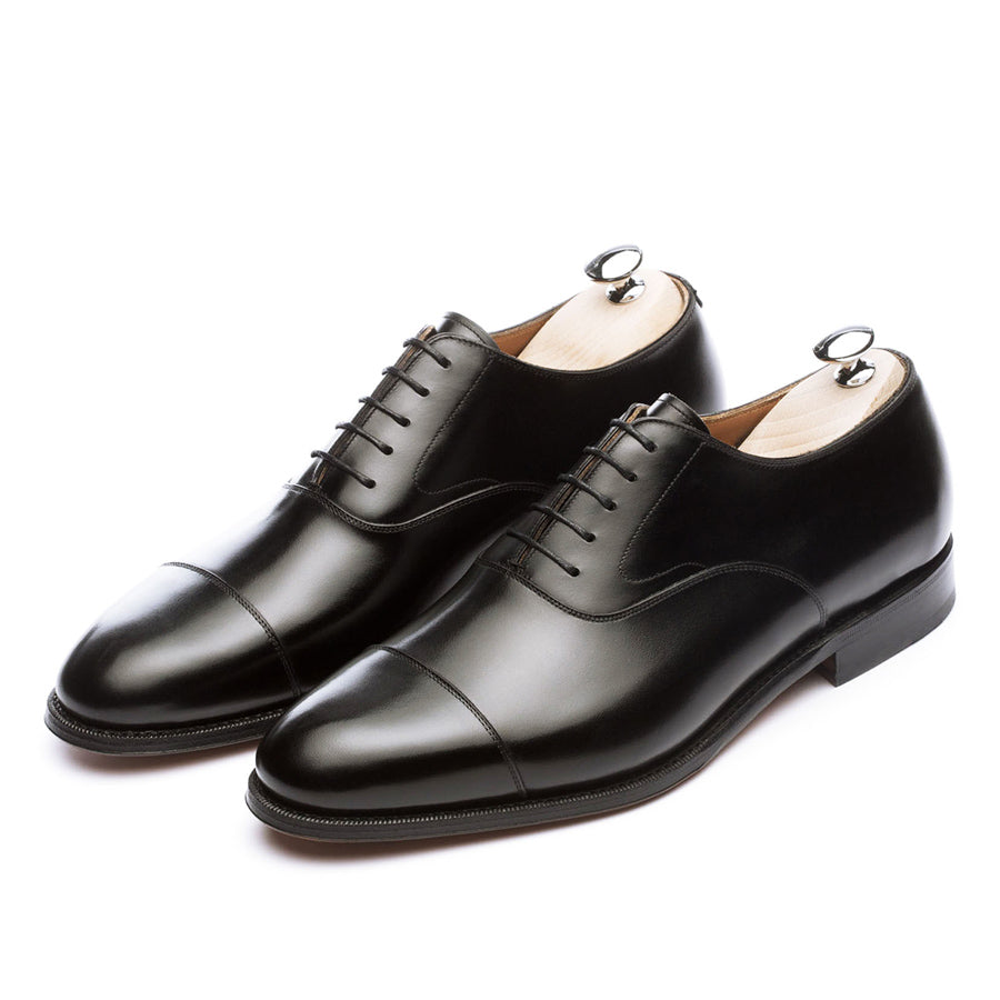 101198 - Black Calf Cap Toe Oxford - G