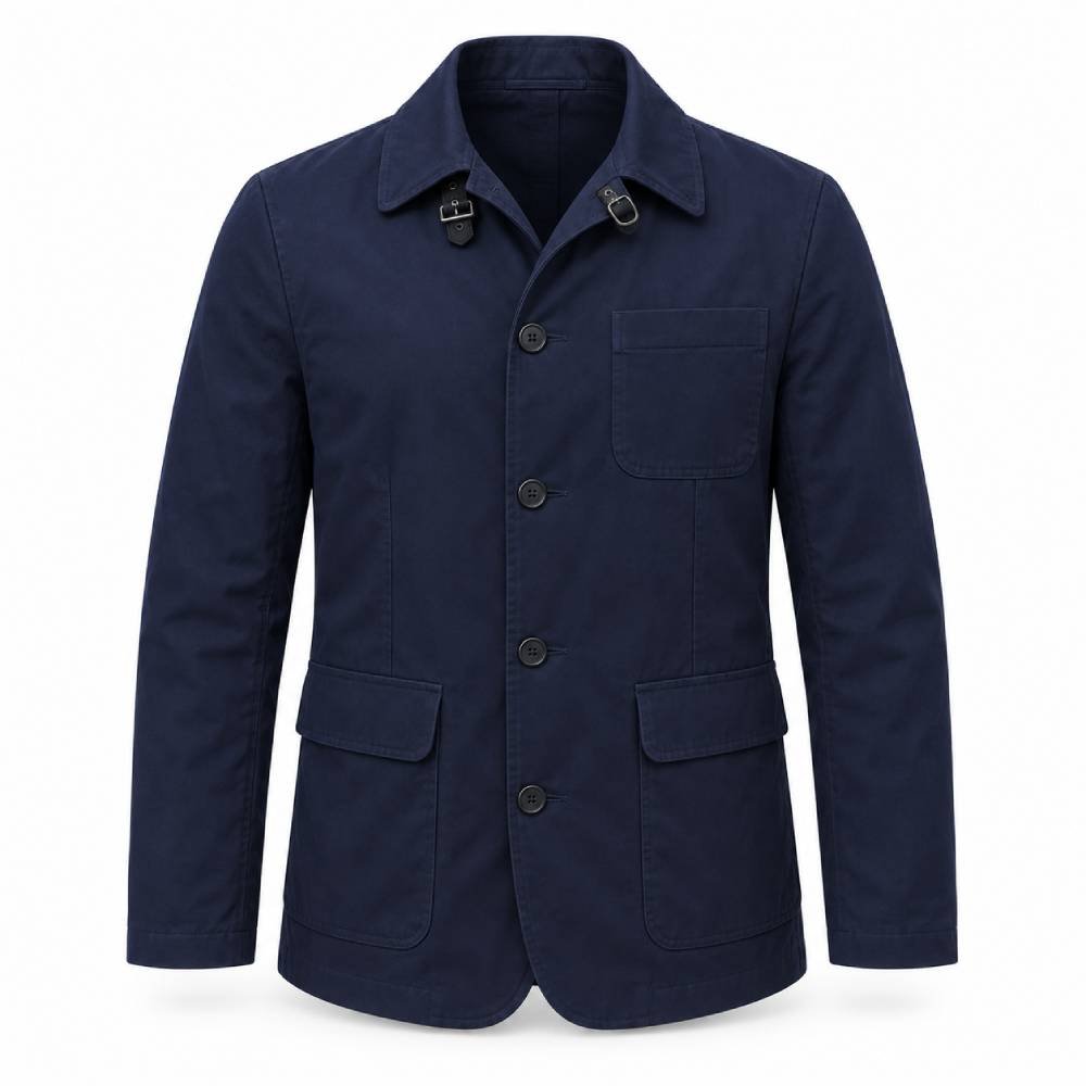 Manchester City Manager Enzo Maresca Blue Jacket