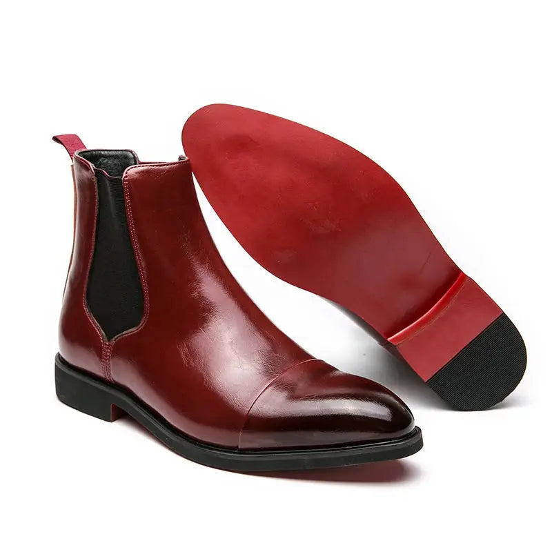 Optew Men's Chelsea Boots Premium Leather Comfortable Everyday Wear