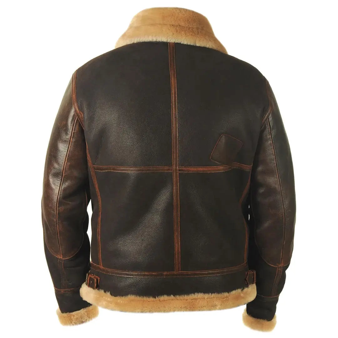 Optew Men’s Fleece-Lined Bomber Jacket with Collar