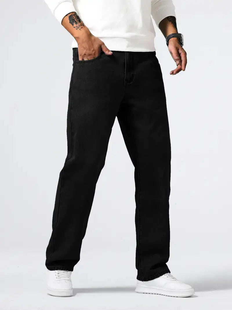 Optew Men's Jeans Stretch Soft Fabric Comfortable Fit