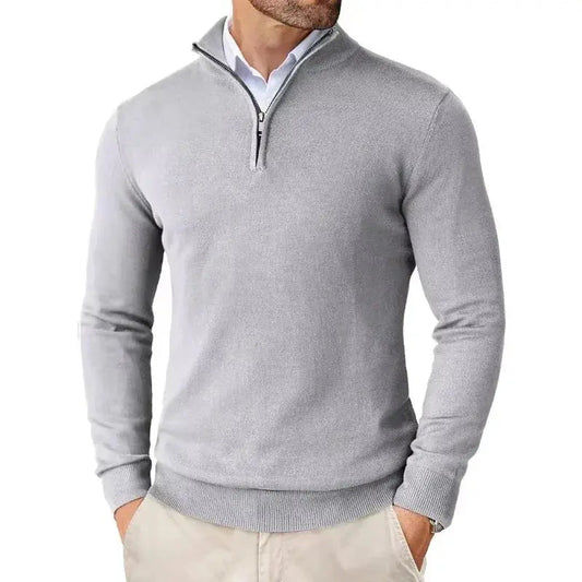 Optew Men's Slim Fit Quarter Zip Sweater