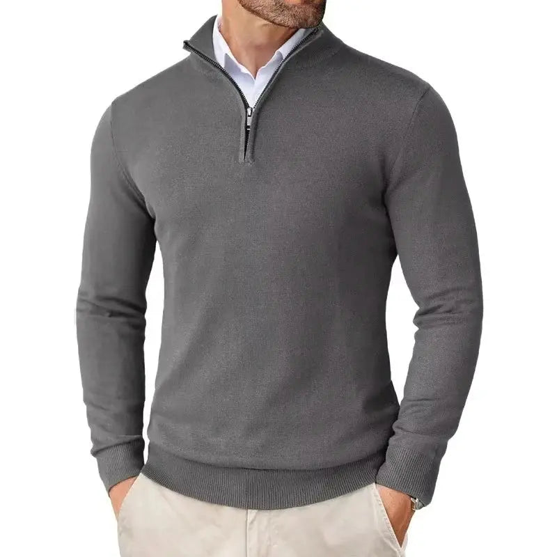 Optew Men's Slim Fit Quarter Zip Sweater
