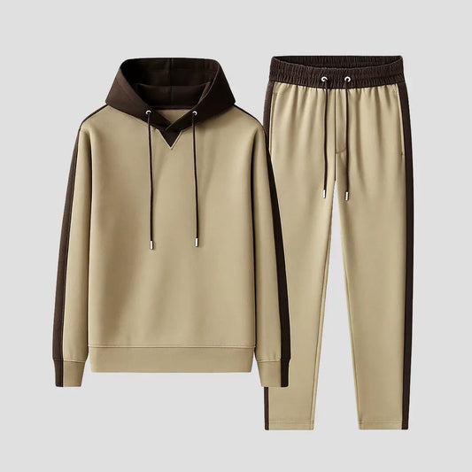 Optew Men's Tracksuit Set Mesh Casual Outfit Soft Breathable Material