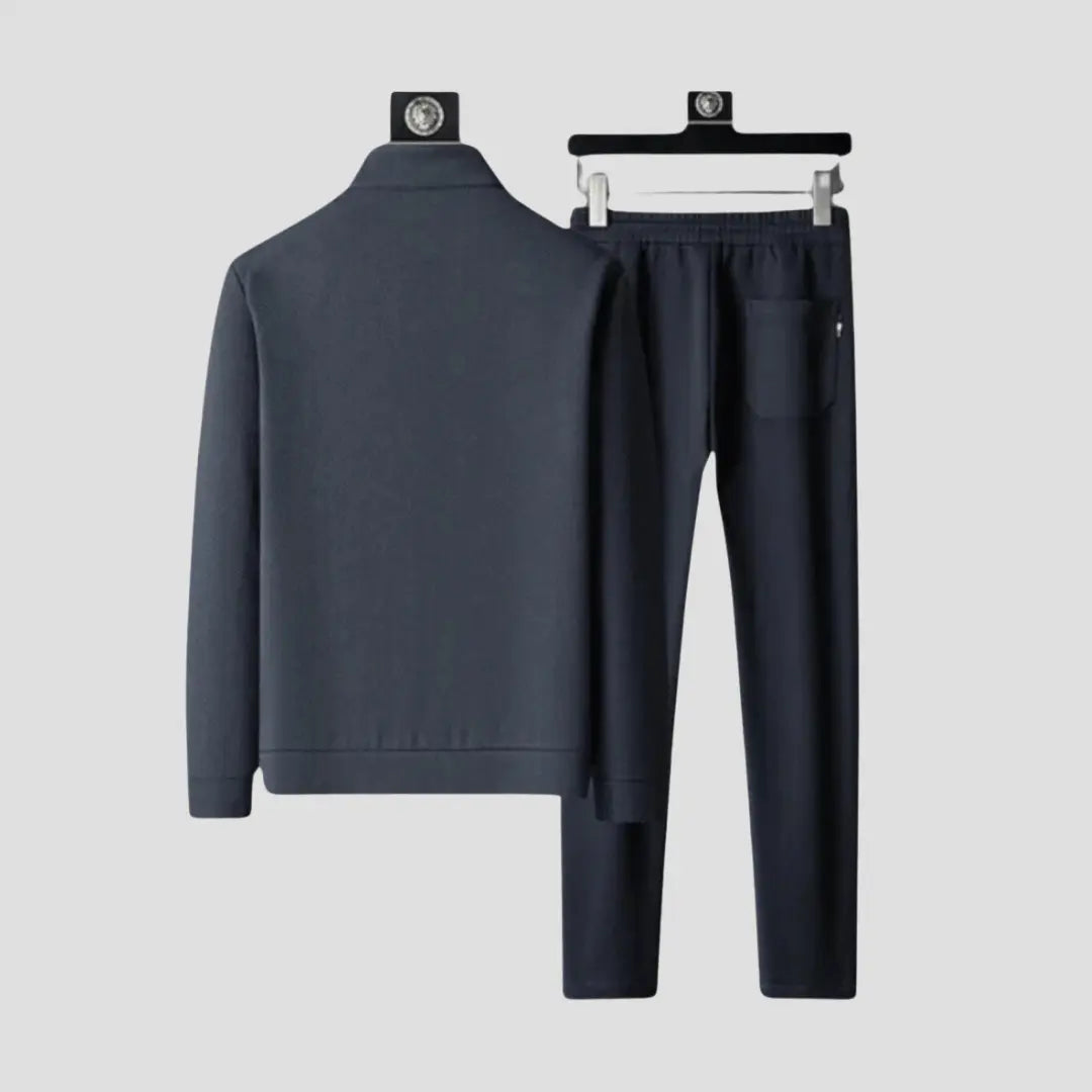 Optew Men's Tracksuit Set Stretch Lycra Slim Fit Casual Wear