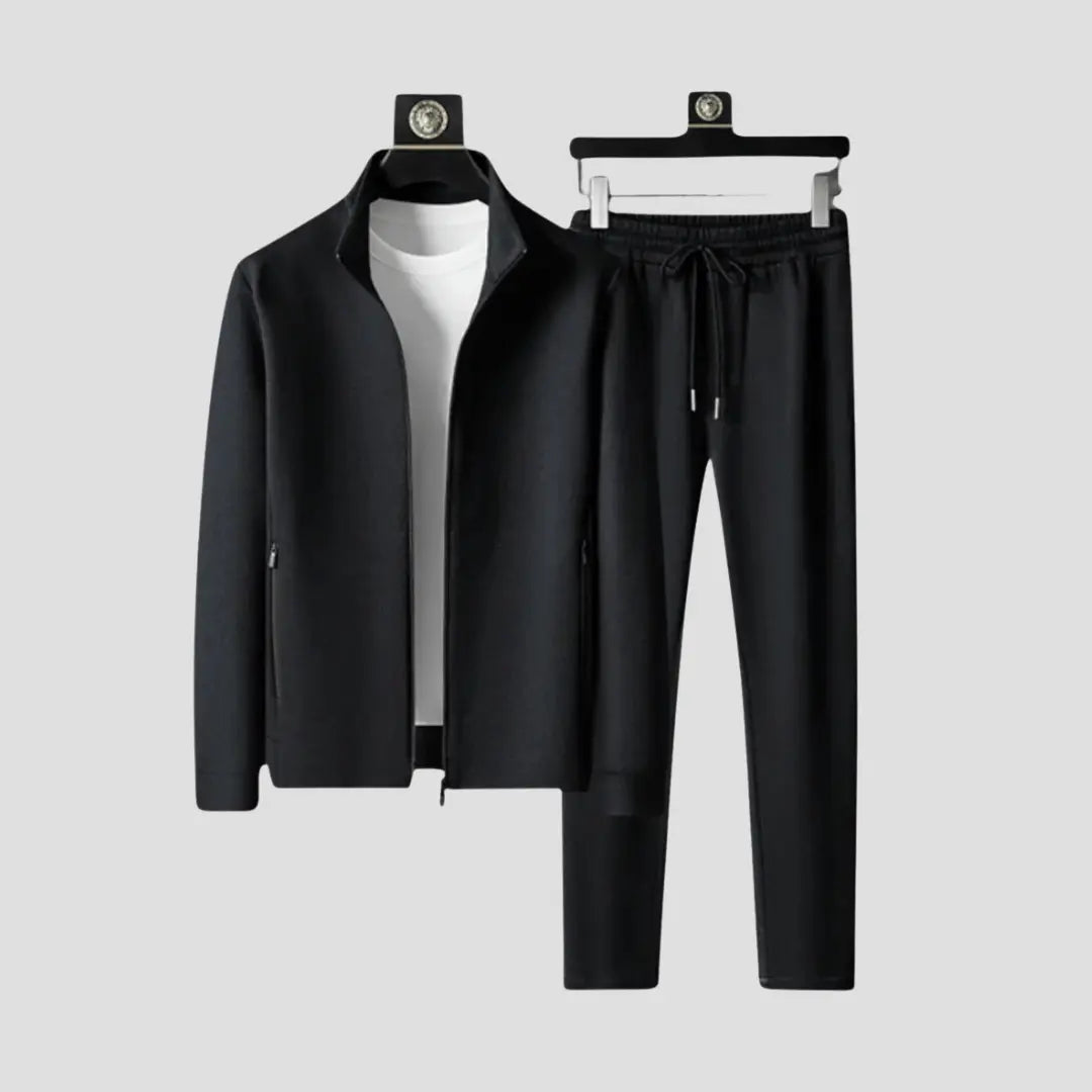 Optew Men's Tracksuit Set Stretch Lycra Slim Fit Casual Wear